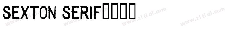 sexton serif字体转换
